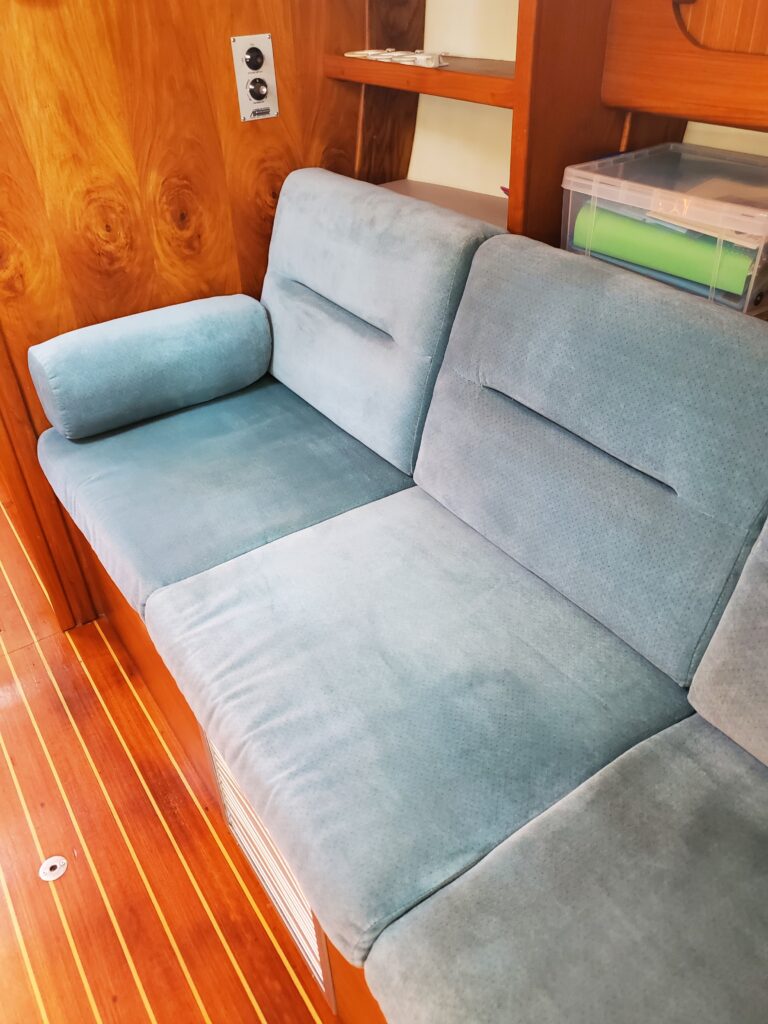 clean saloon cushions