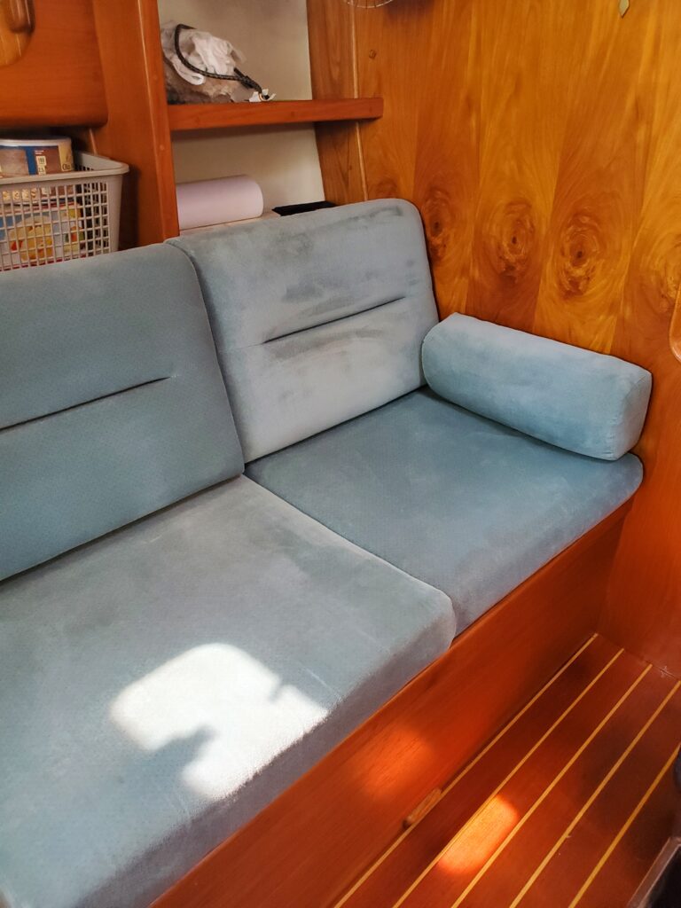 clean saloon cushions