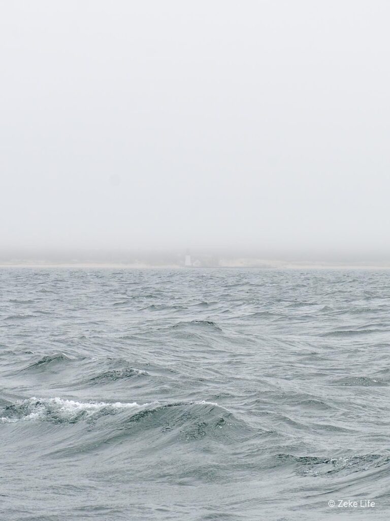 lighthouse in the fog