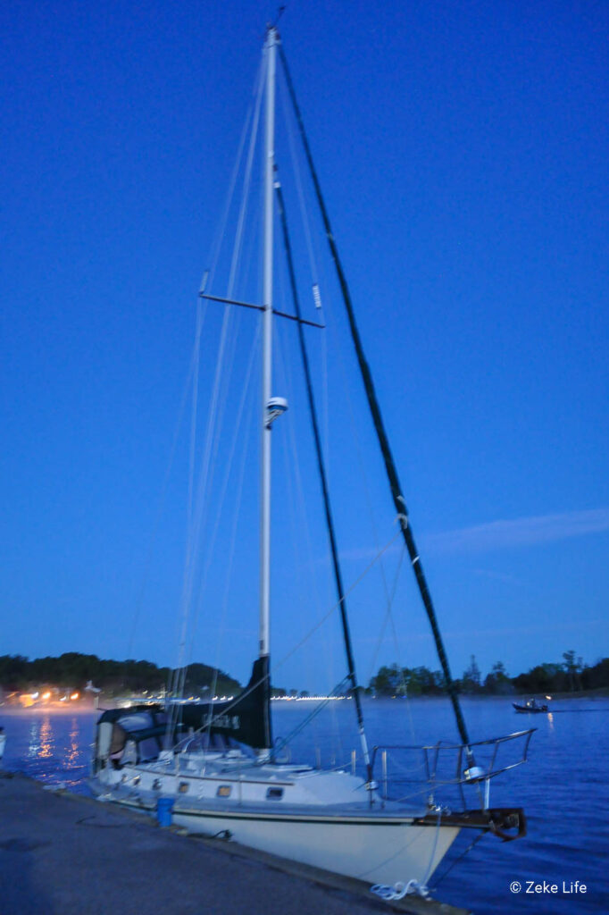 gh seawall at dawn