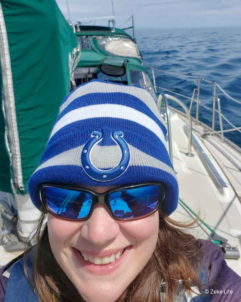 kara selfie up on deck