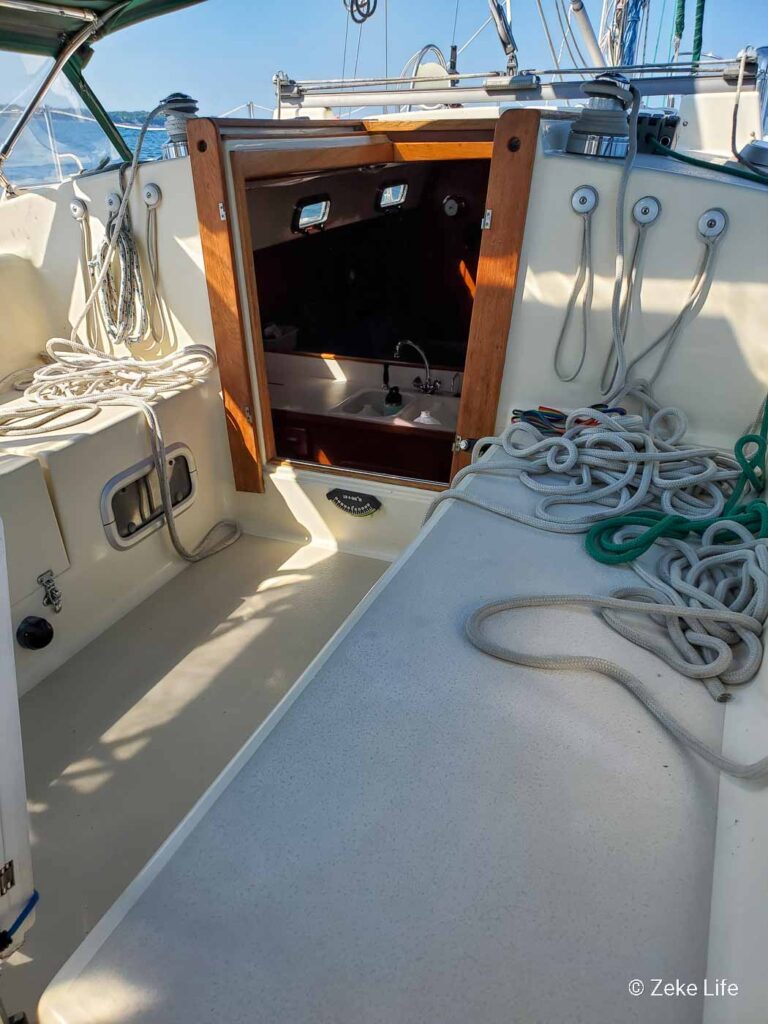 sailboat cockpit