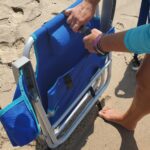 closing a beach chair