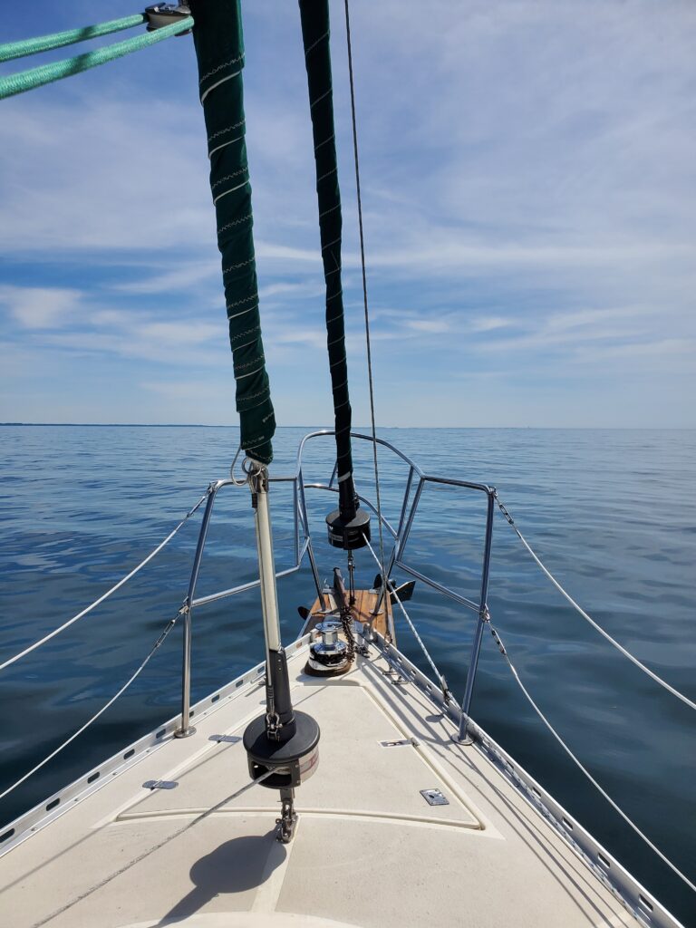 dead calm on the boat
