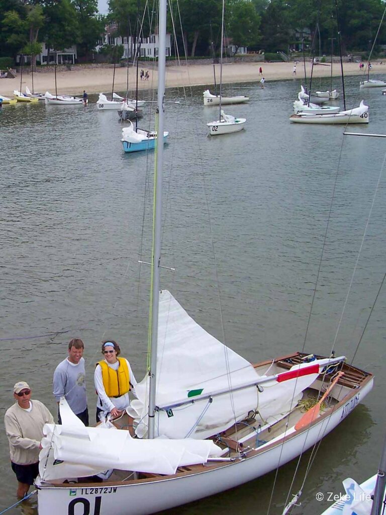 getting sailboat ready