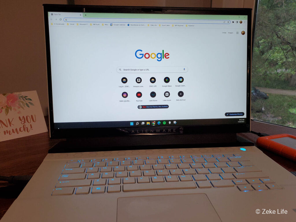 google search on computer