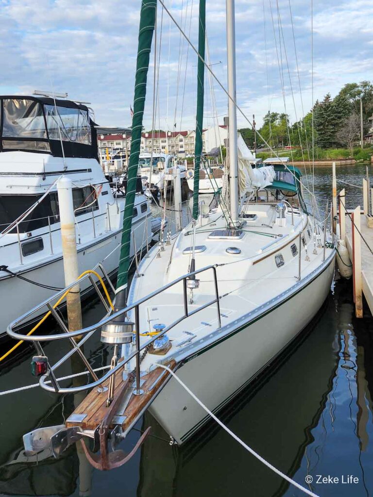 SV Zeke E Boy ready to leave the dock