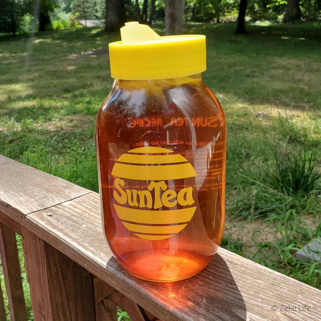 making sun tea