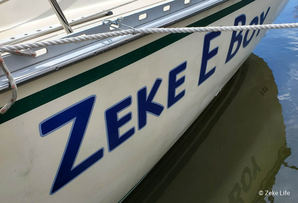 new letters on boat