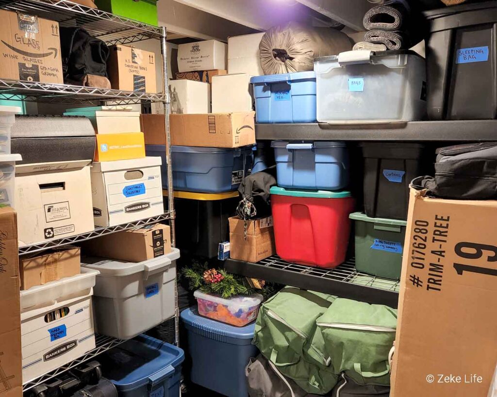 basement storage bins