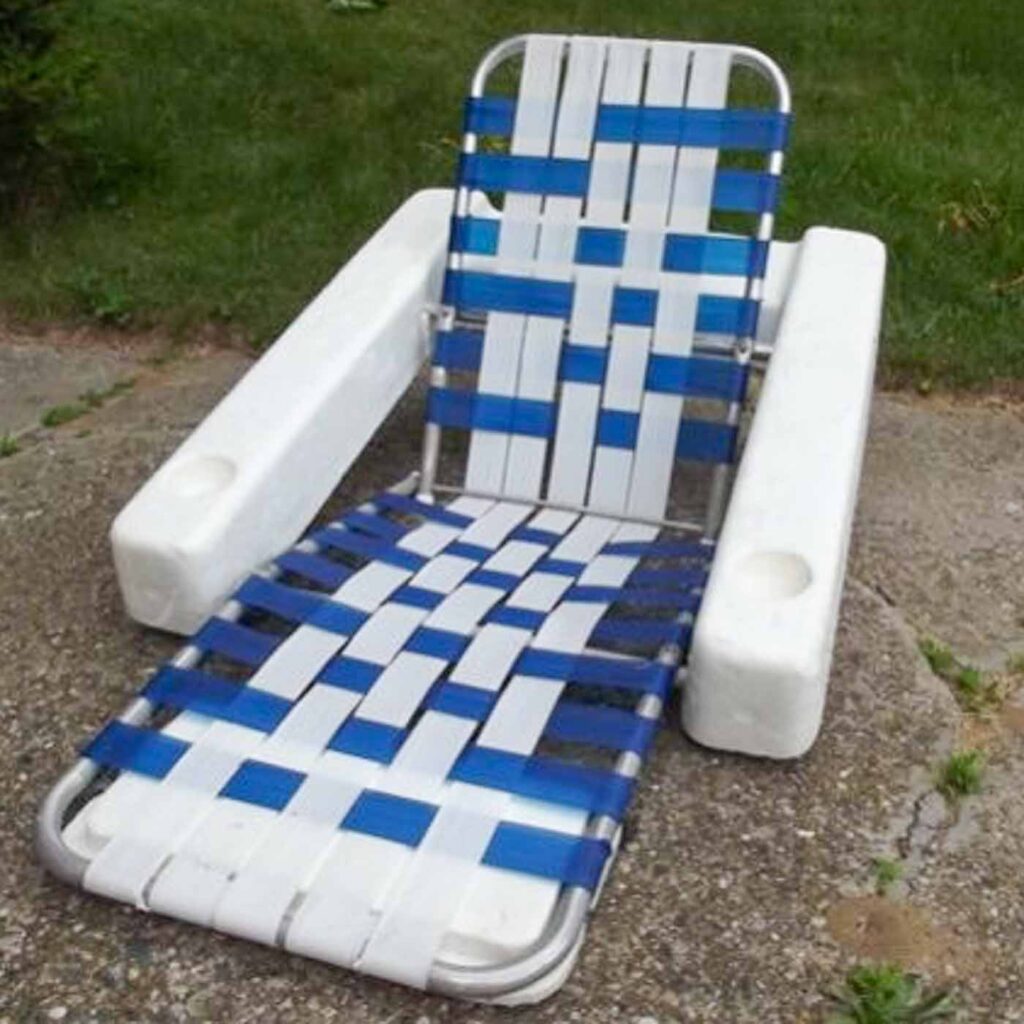 vintage pool raft