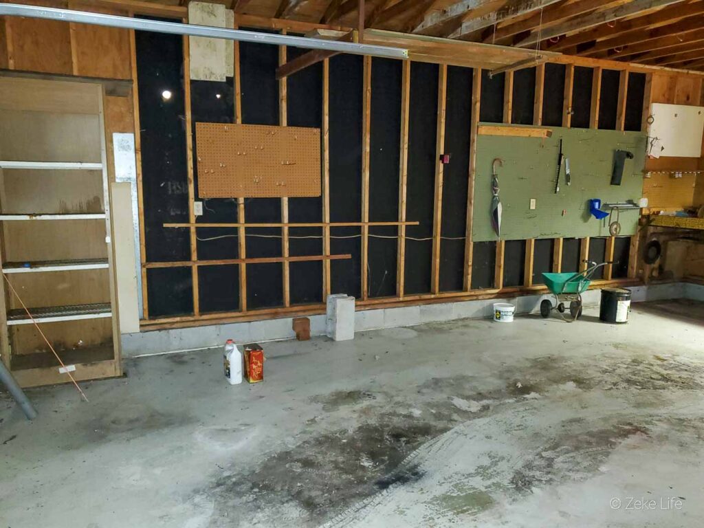 garage before construction