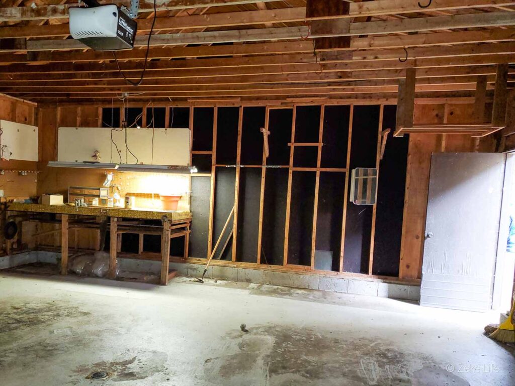 garage before construction