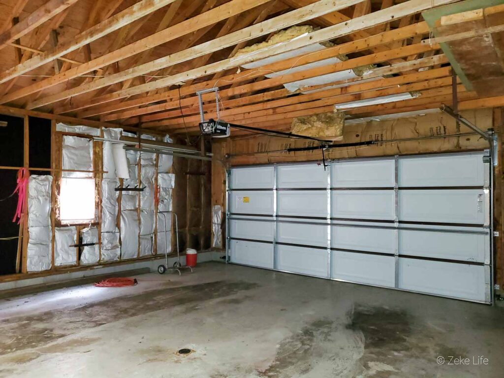 garage before construction