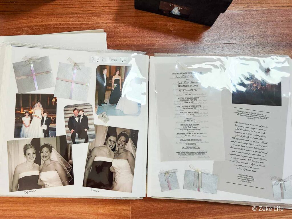 wedding scrapbook