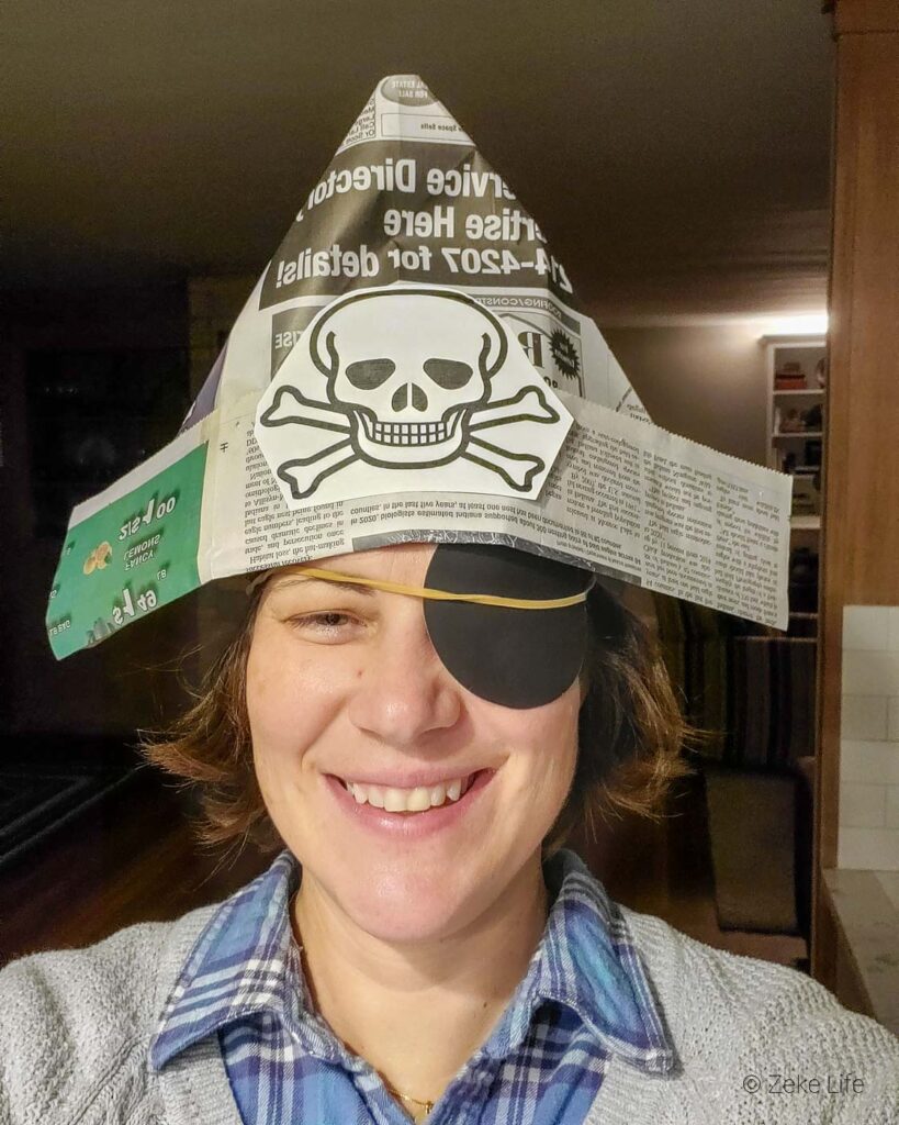 kara dressed like a pirate