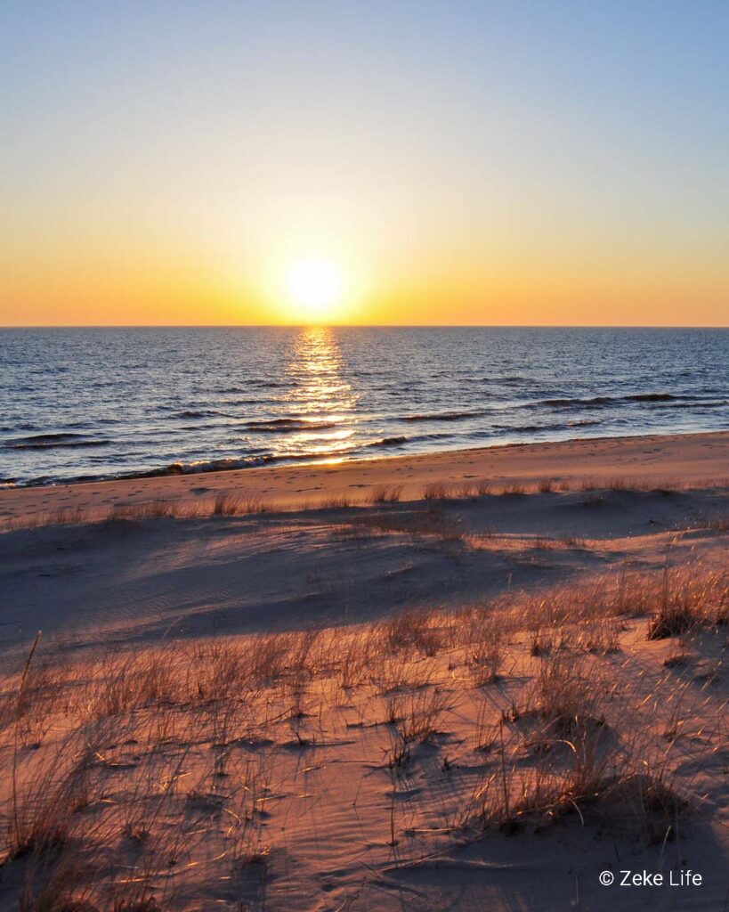 lake michigan sunset