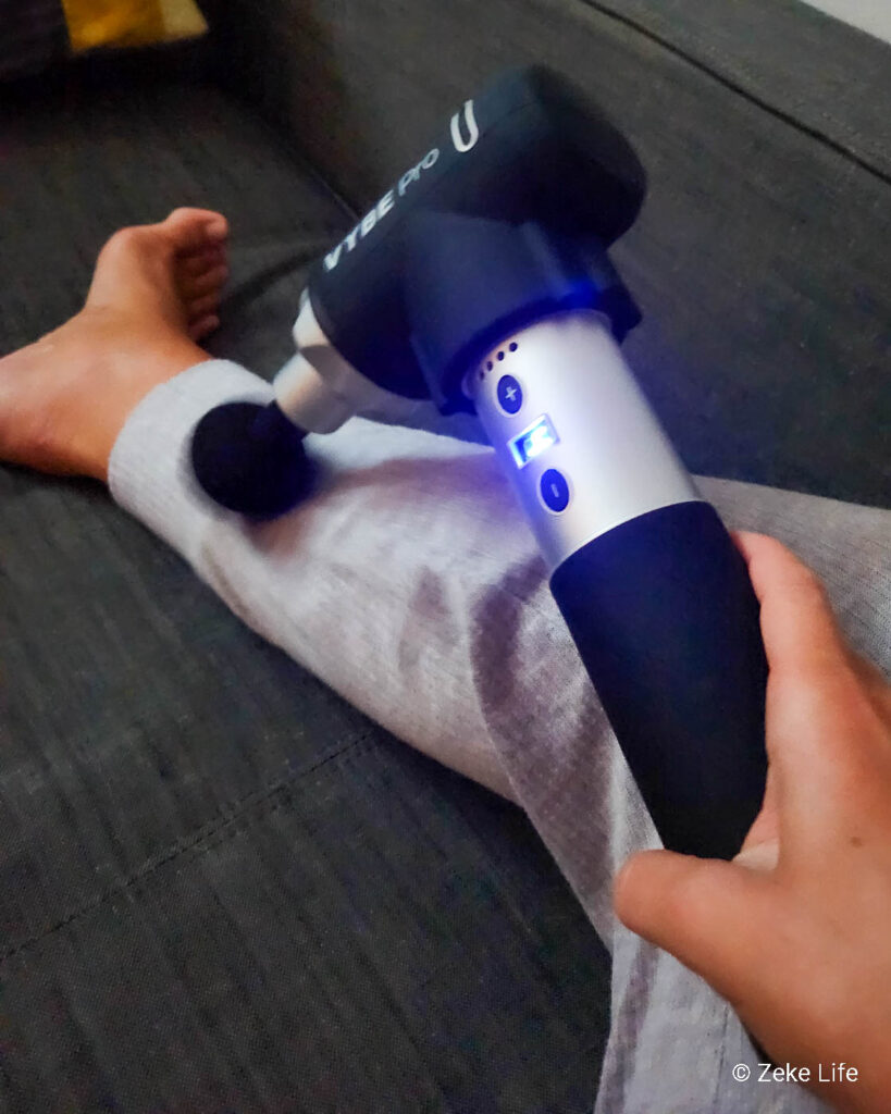 using Vybe Pro Massage Gun