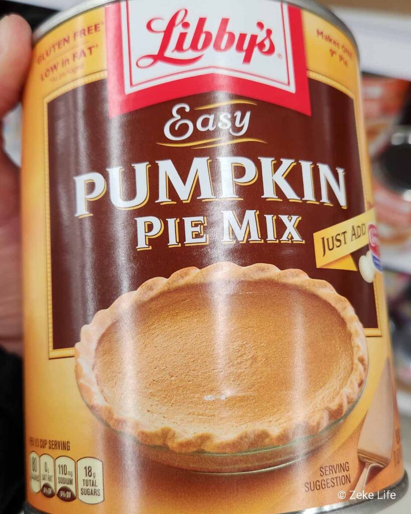 easy pumpkin pie mix can