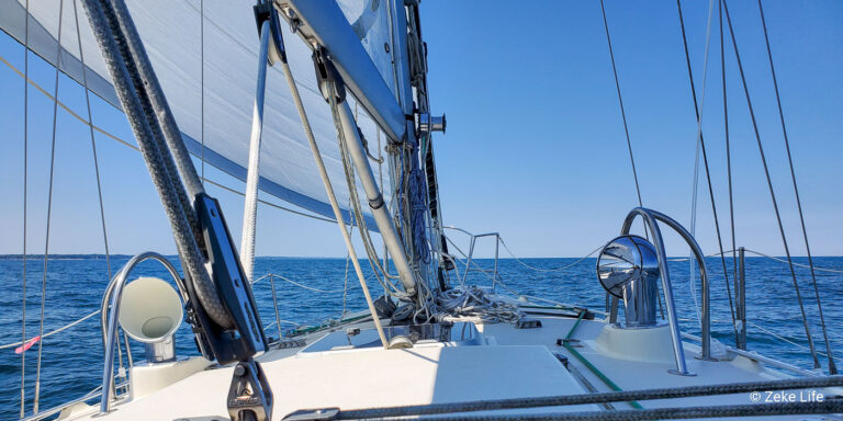 sailing on Lake Michigan