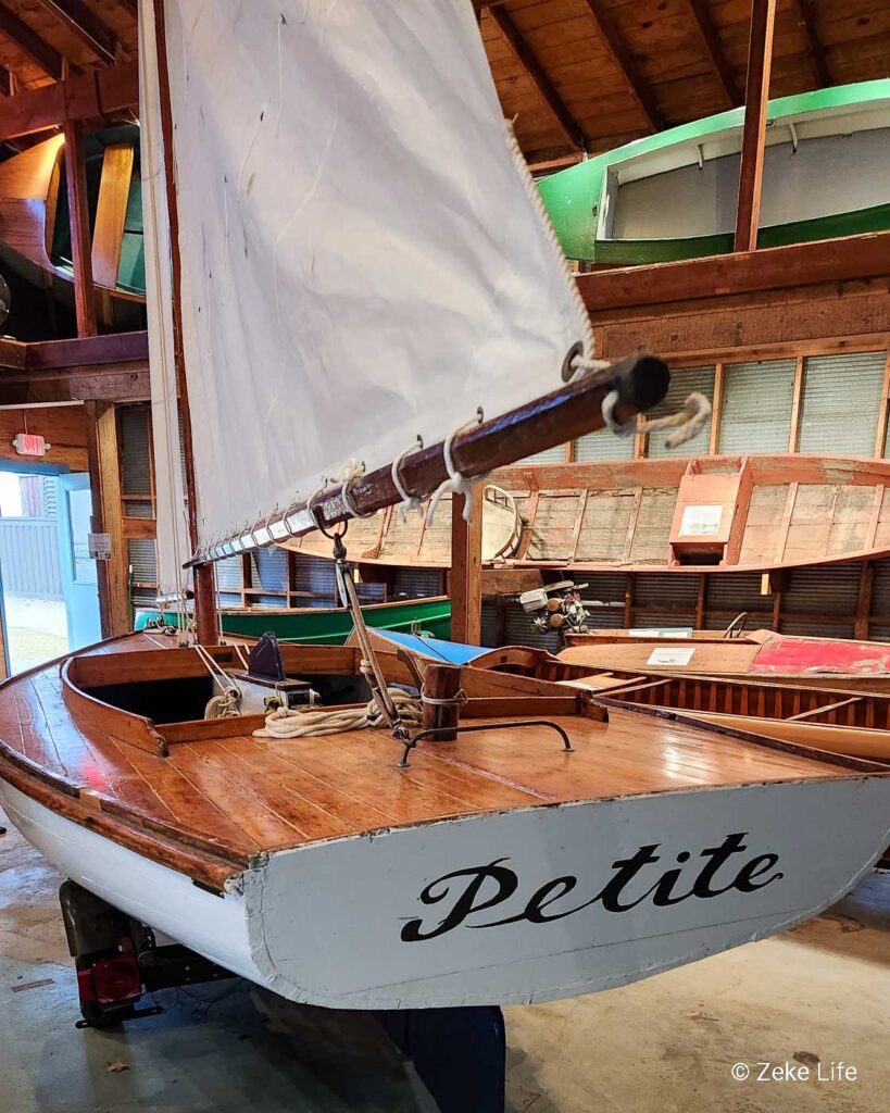 wooden boat at museum