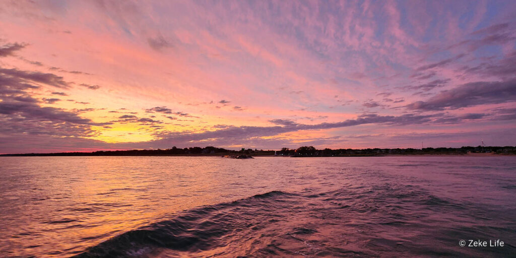 sunrise on Lake Michigan